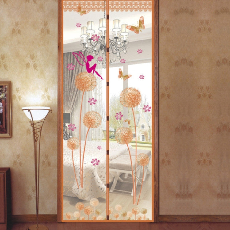 Summer Mosquito Curtain Magnetic Soft Screen Door Curtain — Beige