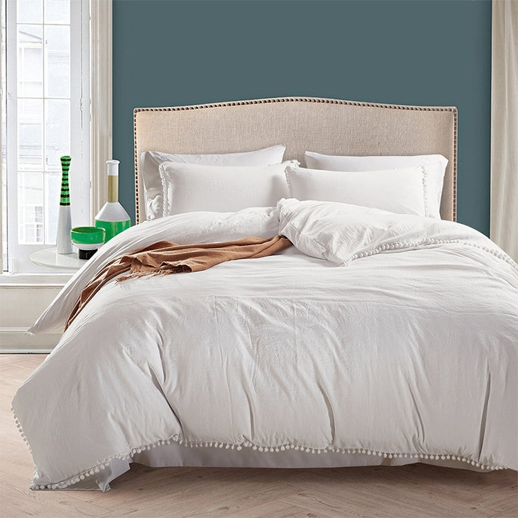 Princess Bedding Sets With Washed Ball Decorative Microfiber Fabric Cover Pillowcase — view 11
