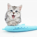 Catnip Cat Teeth Cleaning Silicone Dolphin Toy