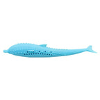 Catnip Cat Teeth Cleaning Silicone Dolphin Toy — Pink