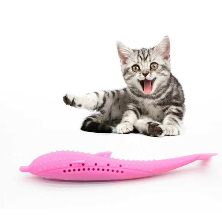 Catnip Cat Teeth Cleaning Silicone Dolphin Toy — view 7