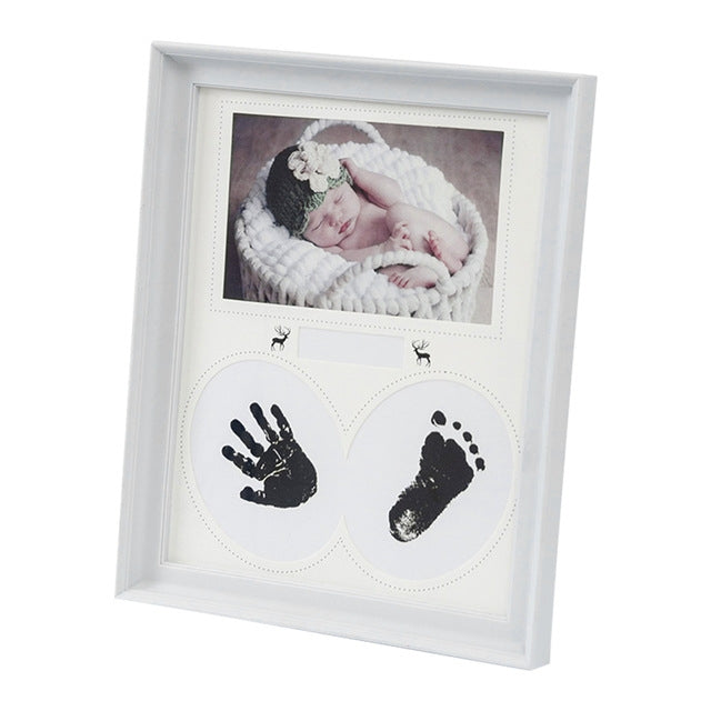 Desk Hanging Photo Frame PVC Baby Foot Hand Print Ink Pad Bedroom Wall Birthday Pictures Albums — view 5
