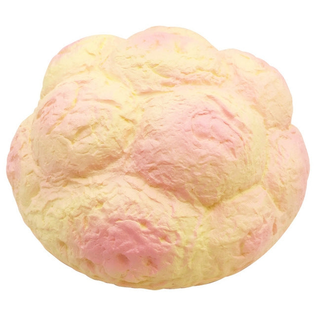 Puff Squishy Slow Rising Straps Soft Squeeze Simulate Pineapple Bread Cake Gift Kid Fun Toy Size: 25x13cm, Large Scented Cream