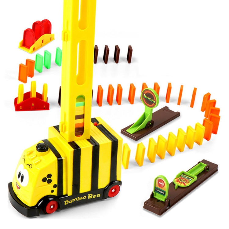 Puzzle Domino Car Electric Train With Sound And Light Music Automatic Licensing Electric Car Toy — view 6