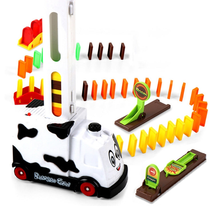Puzzle Domino Car Electric Train With Sound And Light Music Automatic Licensing Electric Car Toy — view 7
