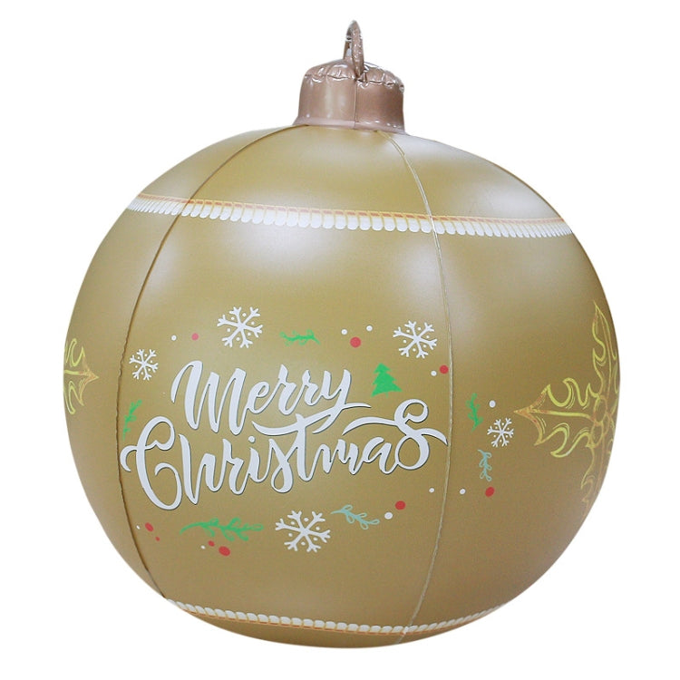 MT709 Yard Christmas Ornaments PVC Inflatable Balls — Ordinary Type Without Lamp (Blue)