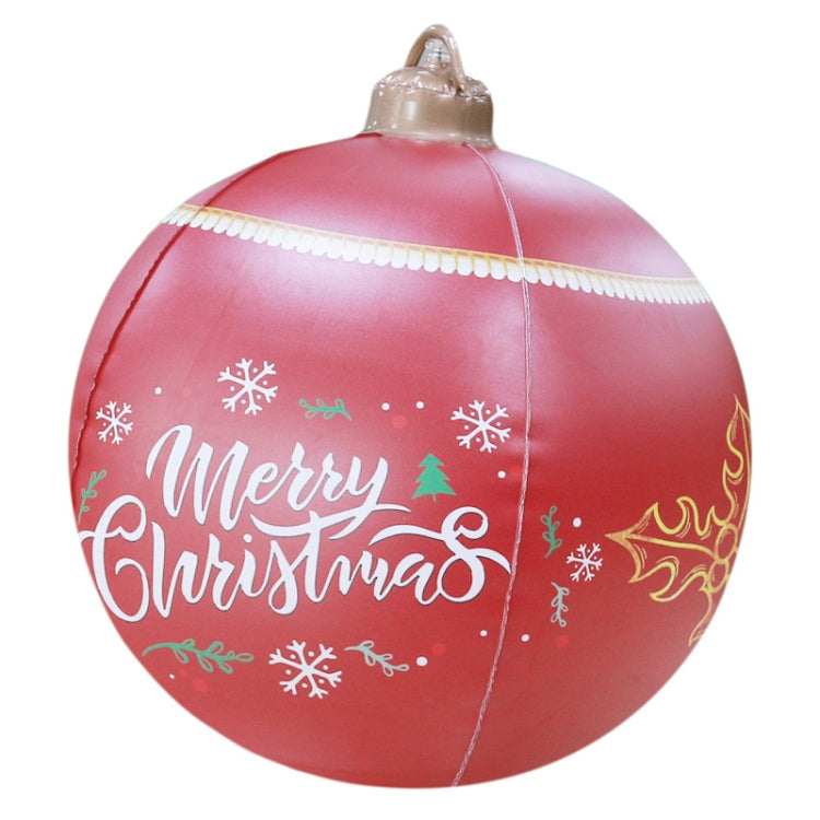 MT709 Yard Christmas Ornaments PVC Inflatable Balls — Ordinary Type Without Lamp (Yellow)