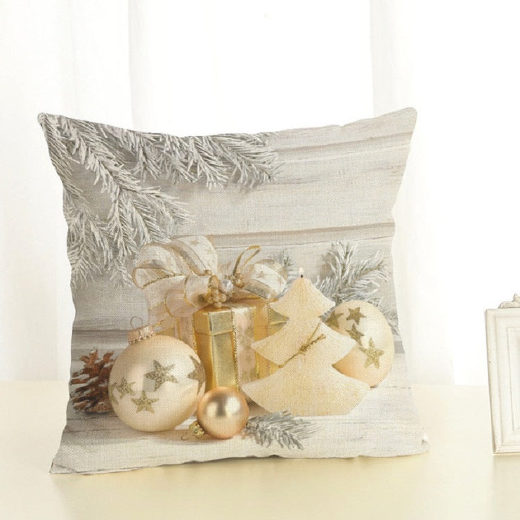 Christmas Decoration Cotton and Linen Pillow Office Home Cushion Without Pillow — Golden Gift