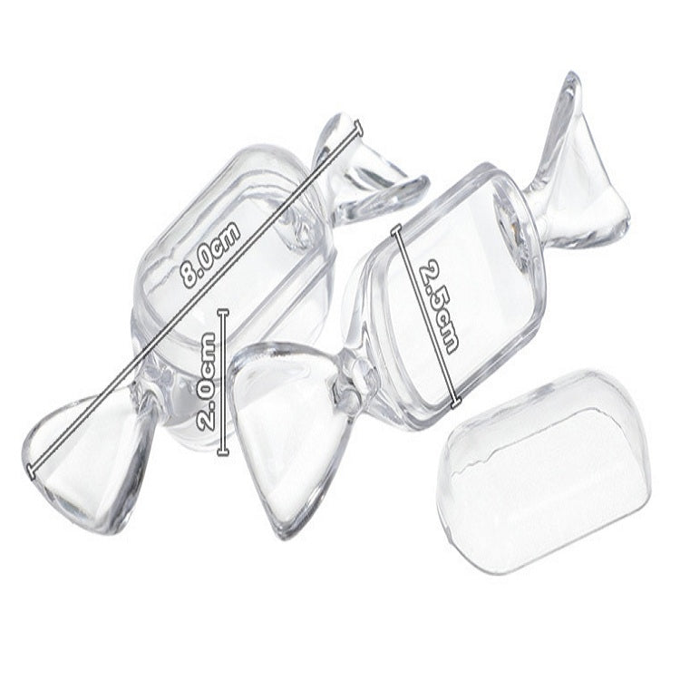 10 PCS/Set Transparent Creative Candy Box Small Candy-shaped Mini Plastic Box — view 5