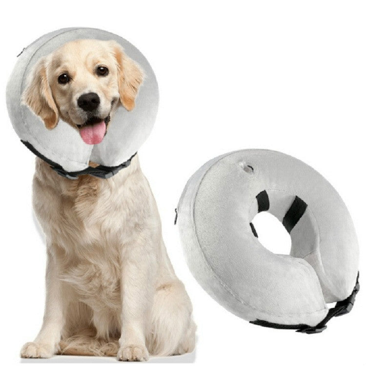 Inflatable Pet Collar Pet Grooming Warm Protective Wound Protection Collar