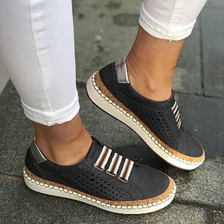 Ladies Sneakers Breathable Flats Shoes — view 26