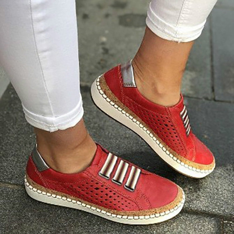 Ladies Sneakers Breathable Flats Shoes — view 37