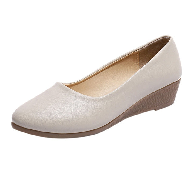 Wedges Comfortable Round Head Shallow Mouth Women Shoes — view 14