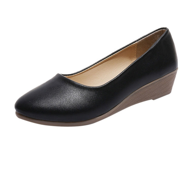 Wedges Comfortable Round Head Shallow Mouth Women Shoes — view 18
