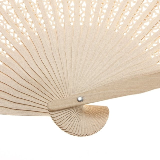 Ancient Style Fragrant Wood Fan Folding Fan Dance Fan Solid Craft Fan, Size:8 inch — view 3