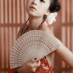 Ancient Style Fragrant Wood Fan Folding Fan Dance Fan Solid Craft Fan, Size:8 inch — view 5