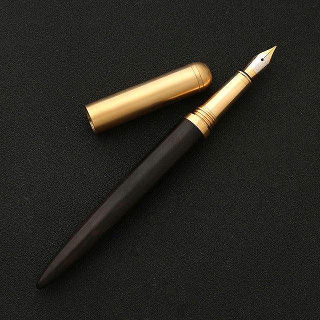 Luxury Wood Fountain Pen School Office Writing Ink Pen Stationery Gifts Supplies