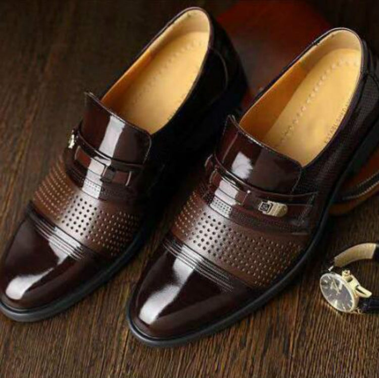 Men Summer Hole Shoe Slip-on Dress Business Shoes — 41