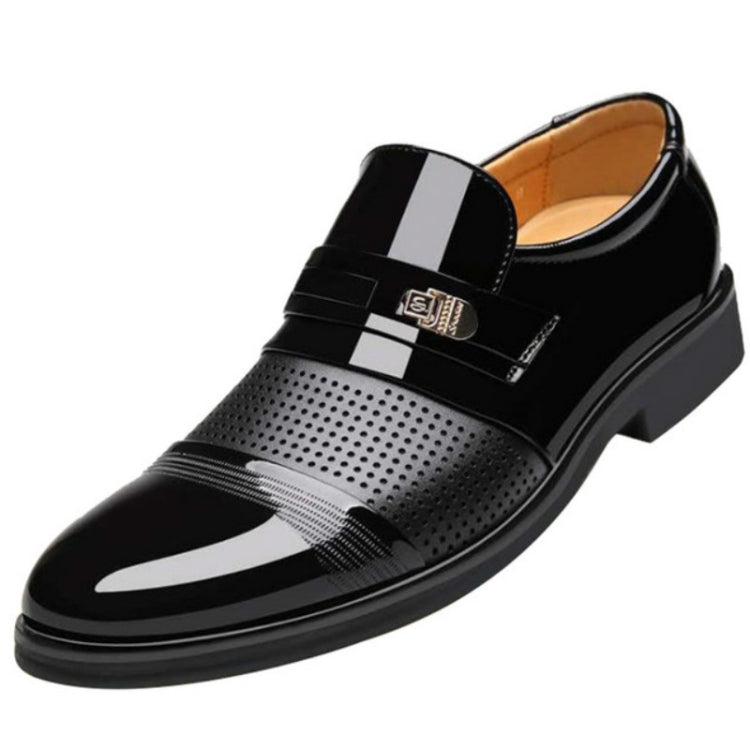 Men Summer Hole Shoe Slip-on Dress Business Shoes — view 34
