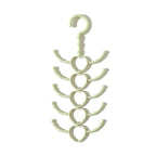 Rotatable Tie Scarf Rack 10 Hooks Hanger Wardrobe Storage Hanger — Green
