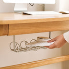 Cable Wire Rack Table Bottom Hanging Basket Shelf Organizing Plug-in Cable Board Storage Rack