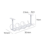 Cable Wire Rack Table Bottom Hanging Basket Shelf Organizing Plug-in Cable Board Storage Rack — view 3