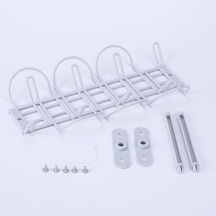 Cable Wire Rack Table Bottom Hanging Basket Shelf Organizing Plug-in Cable Board Storage Rack — view 5