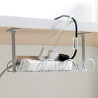Cable Wire Rack Table Bottom Hanging Basket Shelf Organizing Plug-in Cable Board Storage Rack — view 6