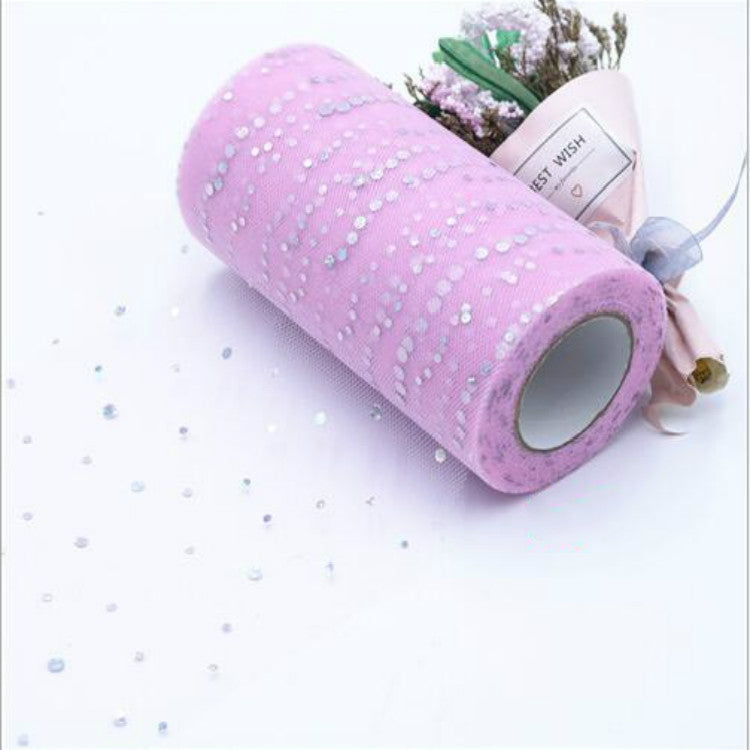 Tulle Roll 25 Yards 13cm Organza Laser Crafts Wedding Decoration Tulle Birthday Party Supplies — TBD0419813601G