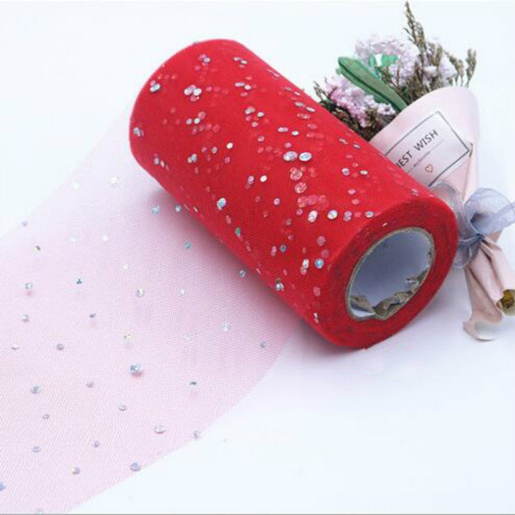 Tulle Roll 25 Yards 13cm Organza Laser Crafts Wedding Decoration Tulle Birthday Party Supplies — TBD0419813601H