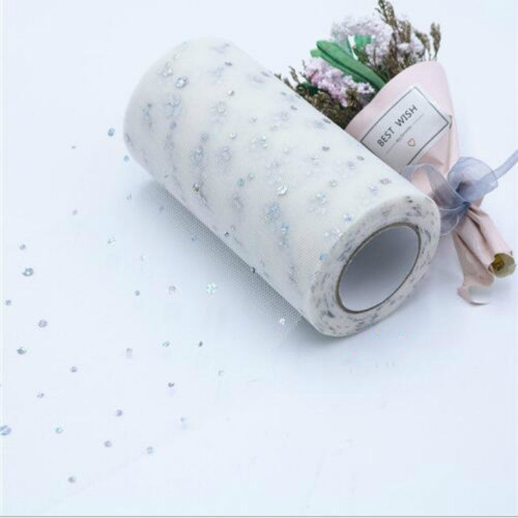 Tulle Roll 25 Yards 13cm Organza Laser Crafts Wedding Decoration Tulle Birthday Party Supplies — TBD0419813601K