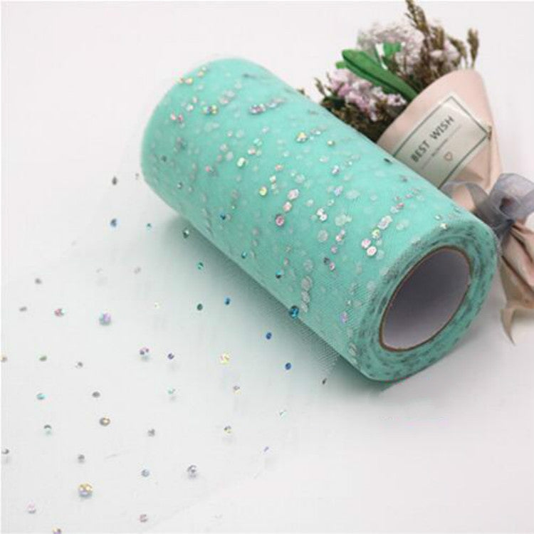 Tulle Roll 25 Yards 13cm Organza Laser Crafts Wedding Decoration Tulle Birthday Party Supplies — TBD0419813601Q