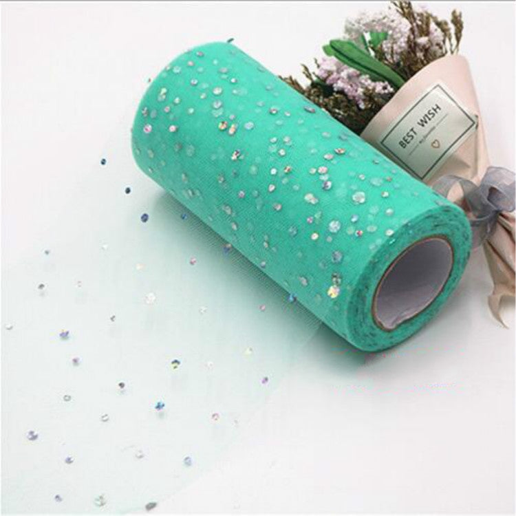 Tulle Roll 25 Yards 13cm Organza Laser Crafts Wedding Decoration Tulle Birthday Party Supplies — TBD0419813601R
