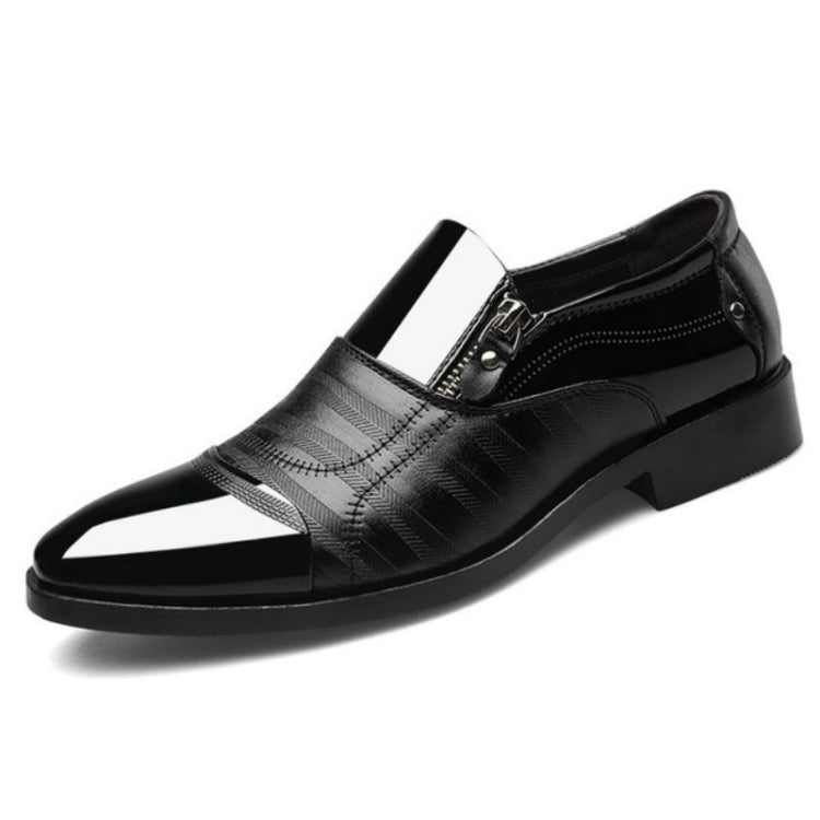 Men Business Dress Pointed Toe Slip-On Shoes — 44