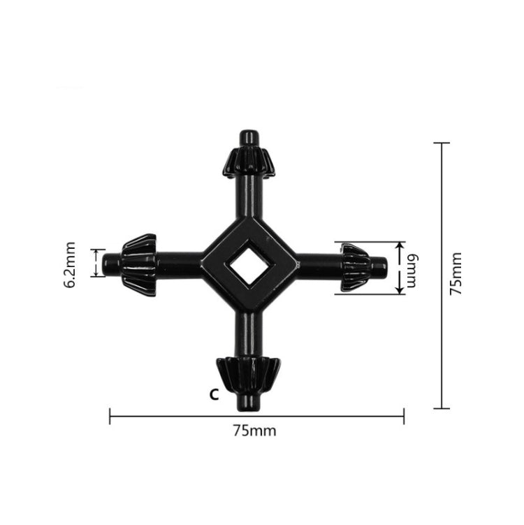 Four In One Multifunctional Hand Drill Key