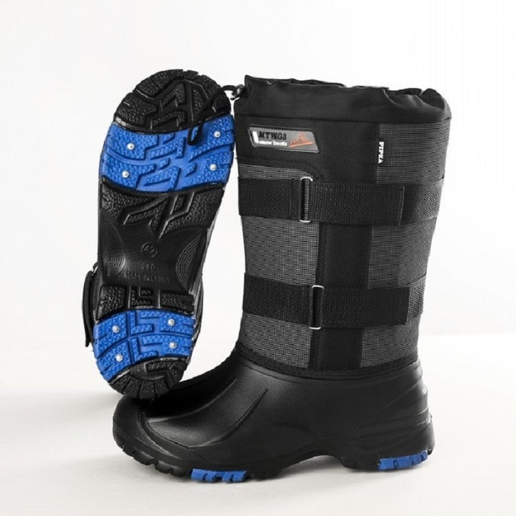 Winter Men Outdoor Snow Shoes Warm Non-slip Steel Nail High Snow Boots — view 10