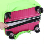 Solid Color Elastic Luggage Cover Travel Suitcase Dust Cover — Yellow