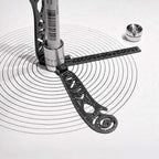 Multi-functional Drawing Ruler Creative Drawing Tool Magnetic Compass Ruler