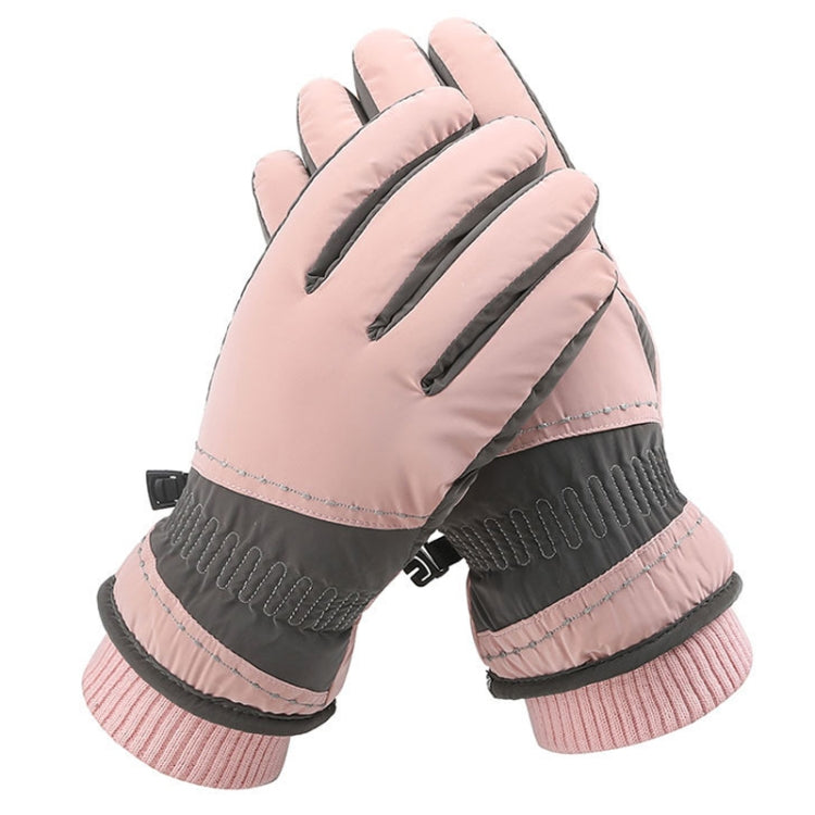 1 Pair WZ-207 Outdoor Warm And Windproof Thickened Cycling Sports Anti-fall Gloves — WZ-207 (Coffee Gray)
