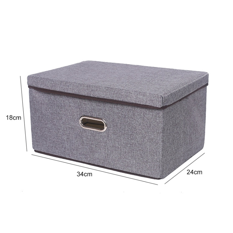 Household Clothes Storage Box Fabric Foldable Debris Storage Box Toy Storage Box, Size: — S 32x24x18cm