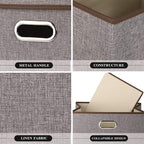 Household Clothes Storage Box Fabric Foldable Debris Storage Box Toy Storage Box, Size: — M 37x27x26cm