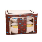 Folding Storage Box Non Woven Fabric With Zipper Moisture-proof Clothes Storage Box — 44L 50x40x22cm
