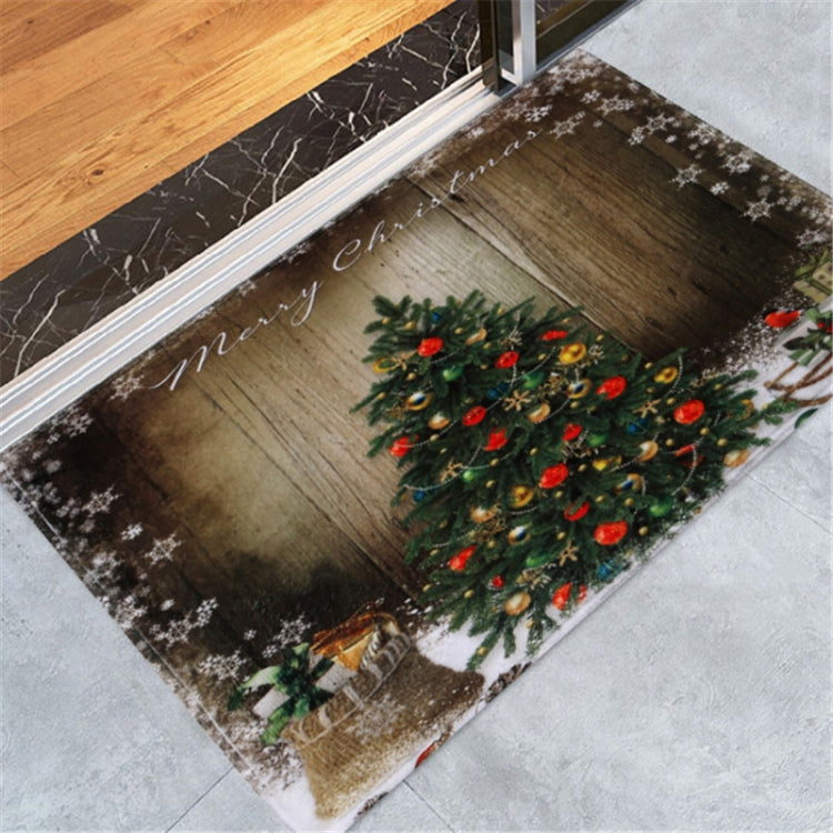 Christmas Pattern Household Non-slip Floor Mats for Home Decoration — 60x180cm
