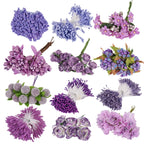 5 PCS Plastic Handmade DIY Wedding Foam Flower Head Simulation Bouquet Flower Stamen — 5 - 8 Sticks