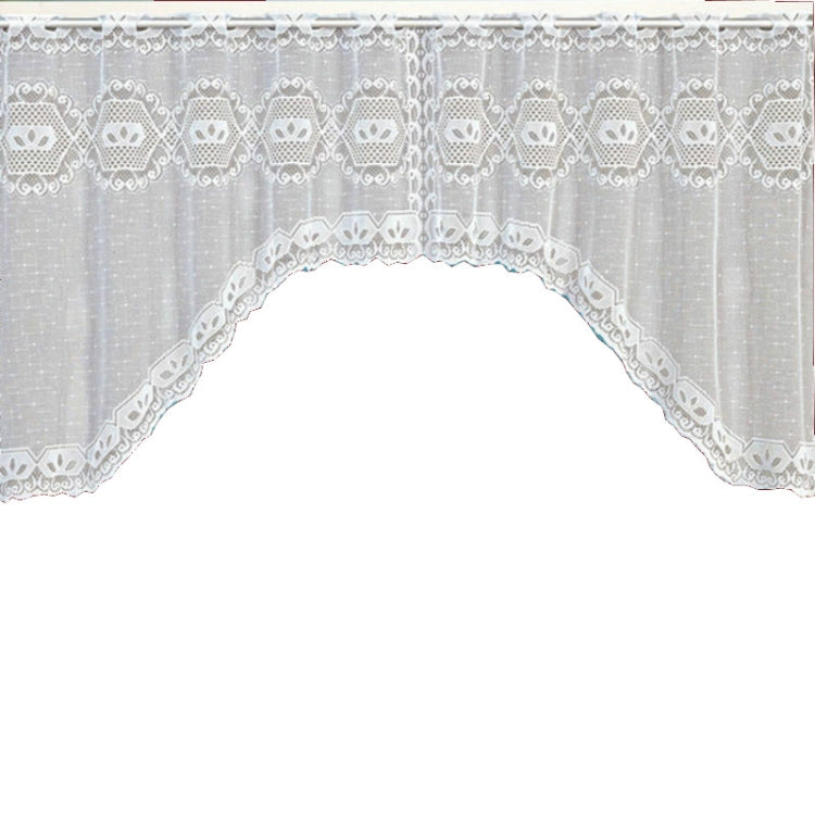 White Translucent Coffee Curtain Tulle Lace Sheer Warp Knitted Jacquard Curtains Bedroom Curtains — view 16
