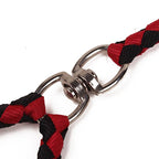 Double Dog Leashes Anti-winding Pet Traction Rope — Black