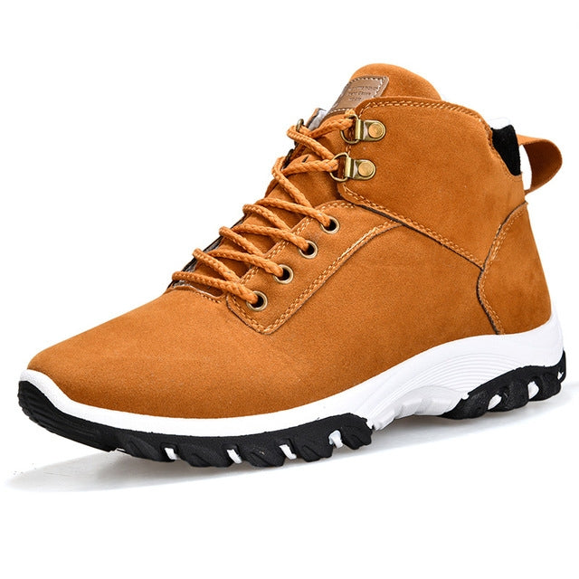 Men Snow Boots Warm Fur Winter Boots Men Winter Boots — Blue