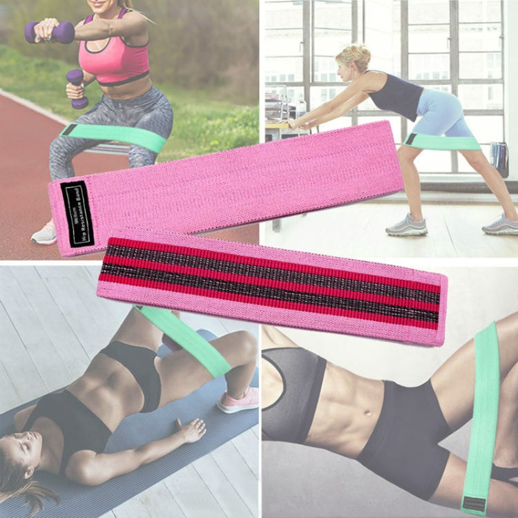 Polyester-cotton + Latex Yarn Loop Tension Band Yoga Resistance Band, Size: 76 x 8cm — view 7