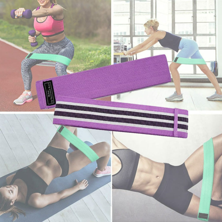 Polyester-cotton + Latex Yarn Loop Tension Band Yoga Resistance Band, Size: 76 x 8cm — view 8