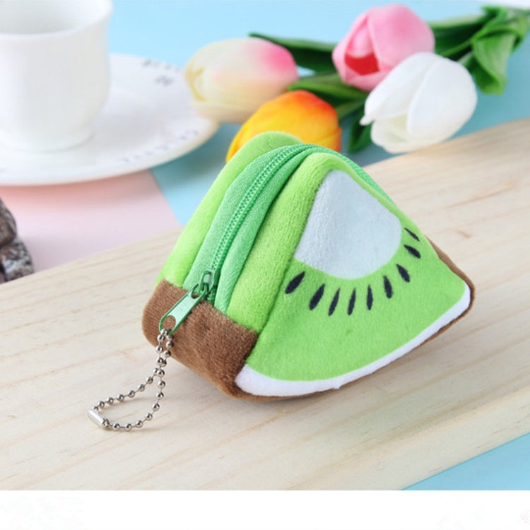 Triangle Plush Fruit Creative Three-dimensional Cute Children Change Bag Key Bag Gift — view 6